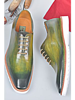hand made leather sneakers