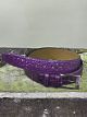 Purple Embossed Croco