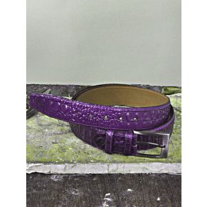 Purple Embossed Croco