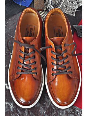 hand made leather sneakers